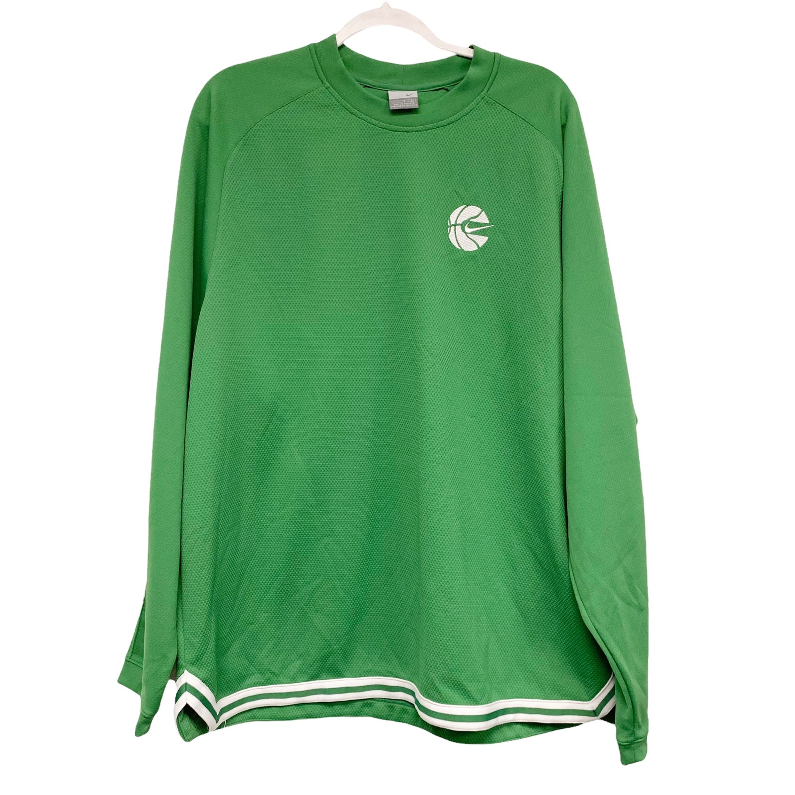 Vintage Y2k Nike Swoosh Embroidered Team Long Sleeve Shooting Jersey